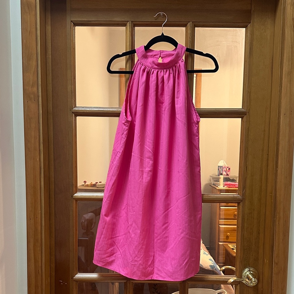 SHEIN Pink Sleeveless Dress
